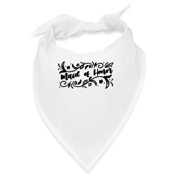 Maid Of Honor Wedding Party Bridal Maid Of Honors - Bandana - Weiß - Vorne