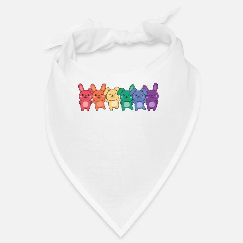 Rainbow Bunny Flag Pride LGBTQ Mignon Bunny Bandana