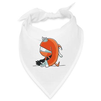 müde Sankt - Bandana - Weiß - Vorne
