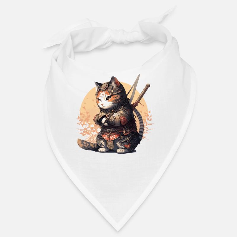 Samurai Katze Kawaii Japanische Ninja Katze Bandana