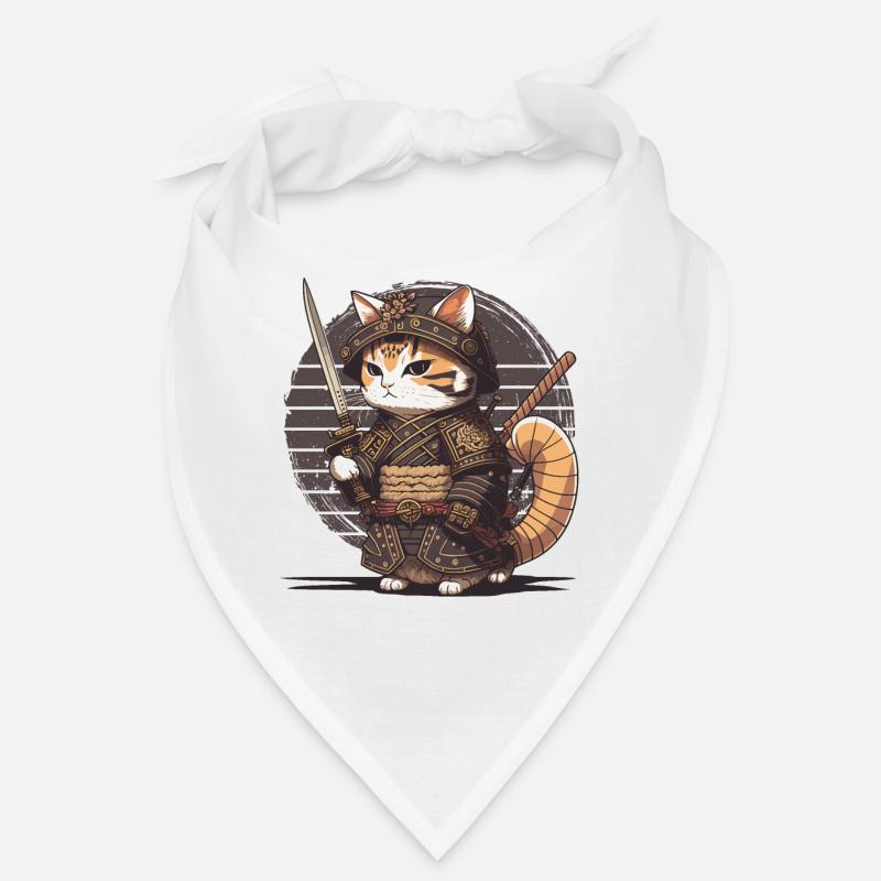 Samurai Katze Kawaii Japanische Ninja Katze Bandana