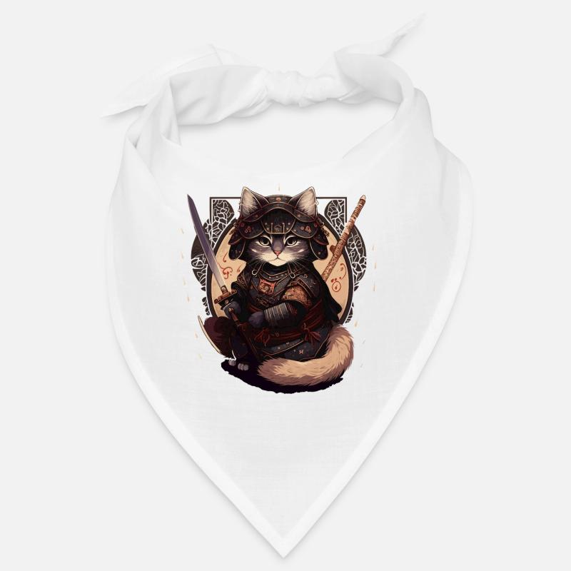 Samurai Katze Kawaii Japanische Ninja Katze Bandana