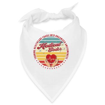 Medizinischer Assistent - Medizinischer Kodierer - Bandana - Weiß - Vorne