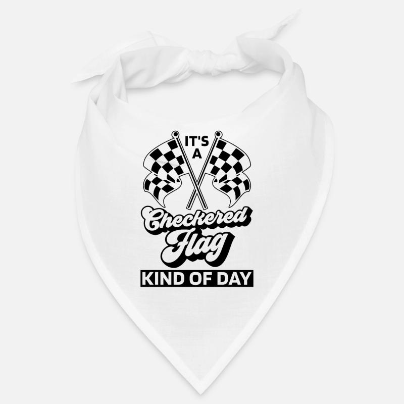 C’est une sorte de drapeau à damier de course de kart de piste Bandana