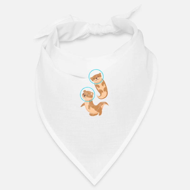 Loutre - Bandana - blanc