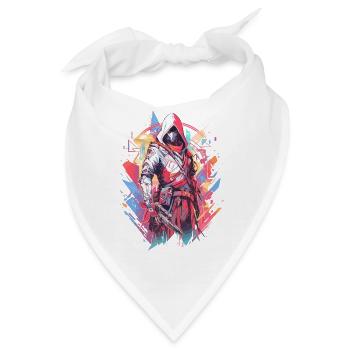 Epischer Gamer Cyber Assassine aus der Zukunft - Bandana - Weiß - Vorne