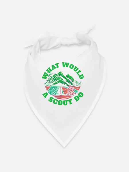 Boy Scout drôle - Bandana - blanc