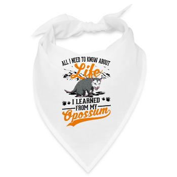Opossum Geschenk Possum Beutelratte - Bandana - Weiß - Vorne