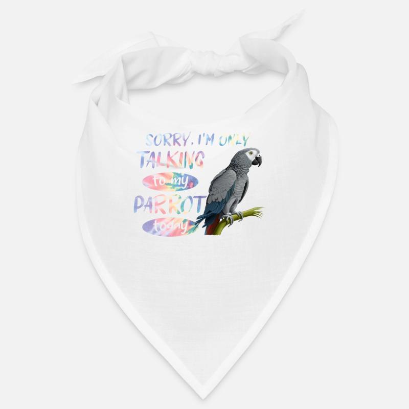 Grey Parrot Only talking to my Parrot today Bandana