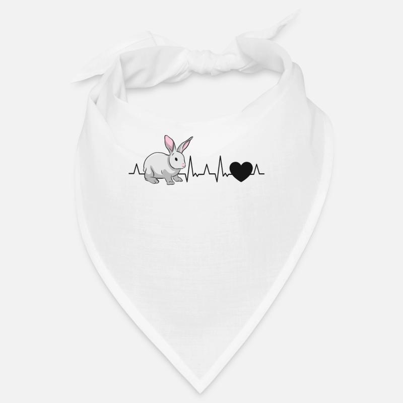 Rabbit Heartbeat Rabbit Bandana