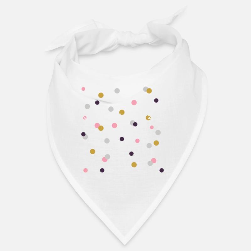 Konfetti im Herzen - Bandana - Weiß