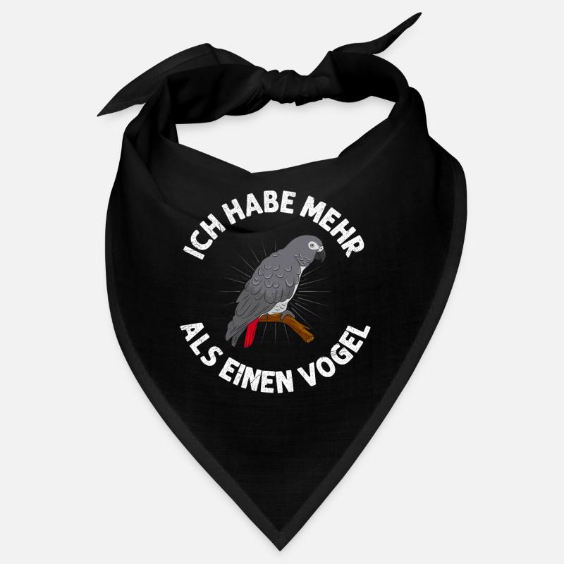 Grau Papagei Ich habe mehr als einen Vogel Bandana