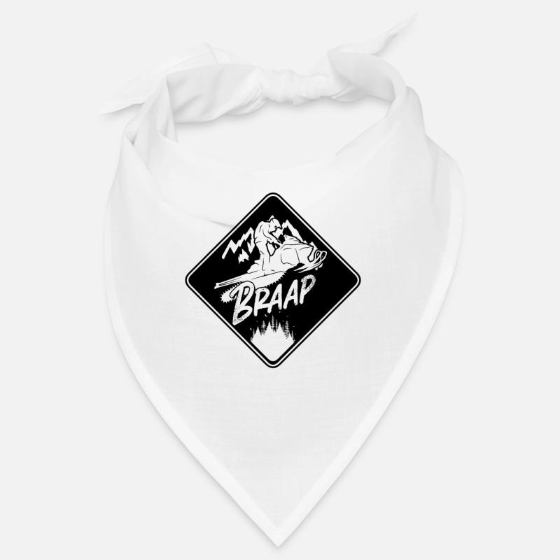 Braap Mountain Snowmobile Riding Snowmobile Racer Bandana