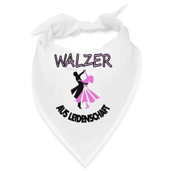 Walzer aus Leidenschaft Tänzerin Tanzpaar Geschenk - Bandana - Weiß - Vorne