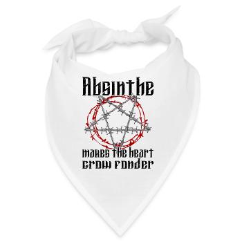 Satan Beelzebub Teufel Gothic Pentagram Mystisch - Bandana - Weiß - Vorne