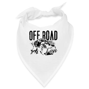 Off Road Fun Motocross Race Truck Off-Road Racer - Bandana - Weiß - Vorne