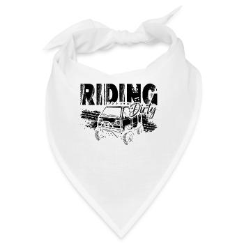 Riding Dirty Off-Road Race Roadtrip Off-Road Racer - Bandana - Weiß - Vorne