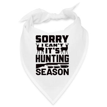 Jagen Jäger Hirsch Jagen Jagen Sprüche - Bandana - Weiß - Vorne