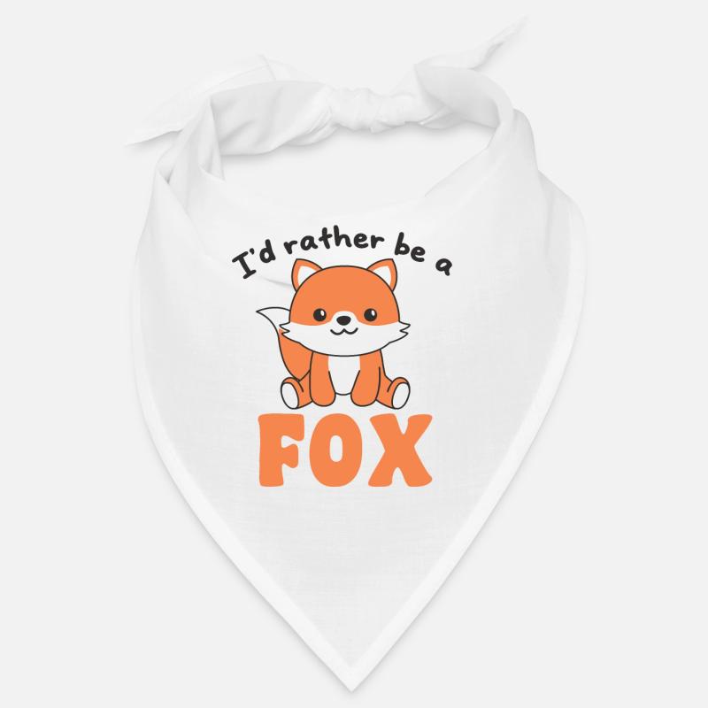 I'd rather be a fox - cute fox Bandana
