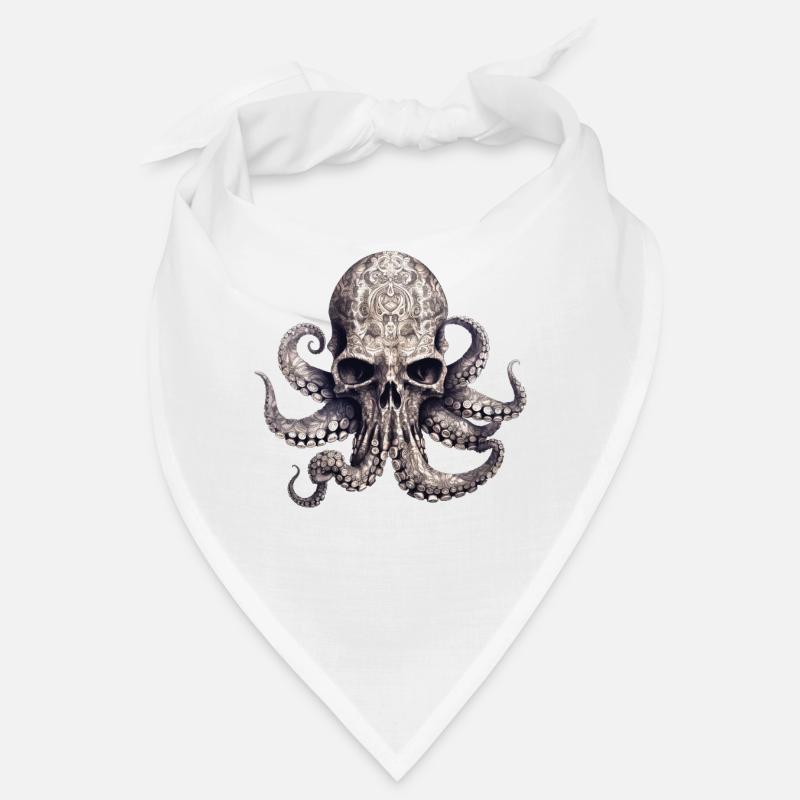 Octopus Skull Enigmatic Vintage Gradient Tentacles Bandana