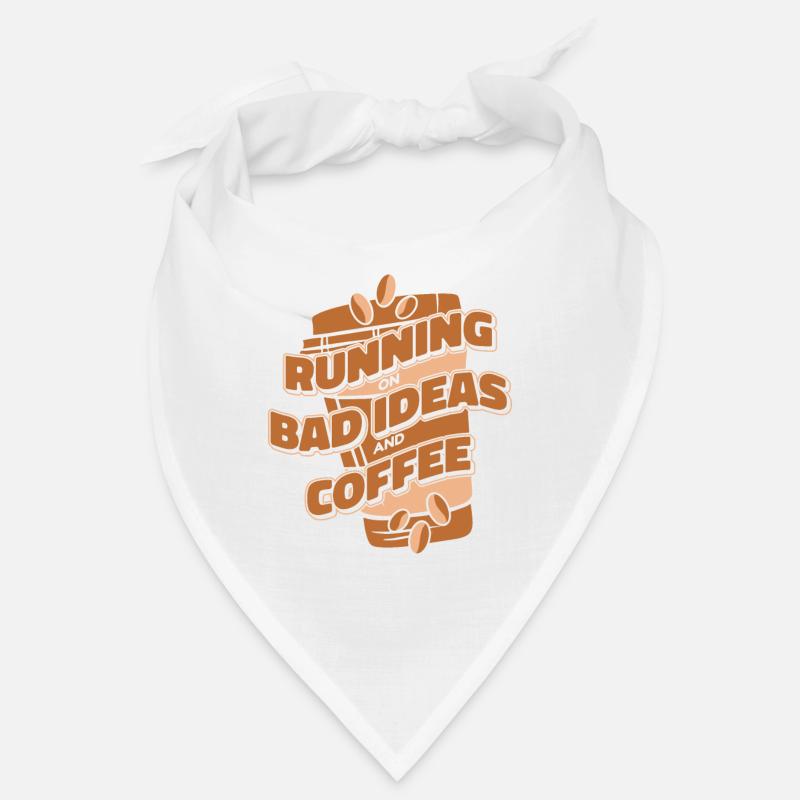 Black Humor Coffee Running On Coffee Bandana