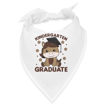 Kids Kindergarten graduate Pferd Graduation - Bandana - Weiß - Vorne