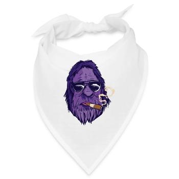 Zigarre Rauchen Zigarren Raucher - Bandana - Weiß - Vorne