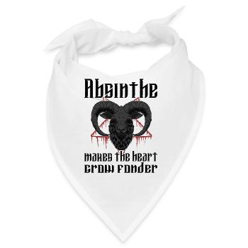 Satan Beelzebub Teufel Gothic Pentagram Mystisch - Bandana - Weiß - Vorne