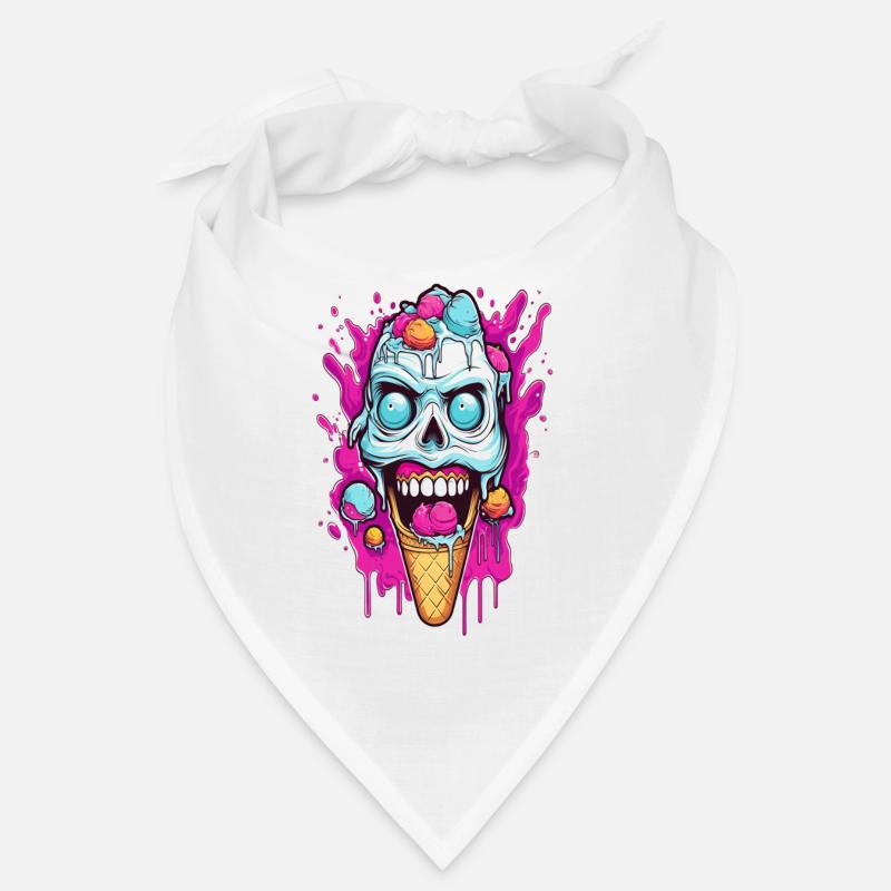Skull Eiscreme Design Bandana