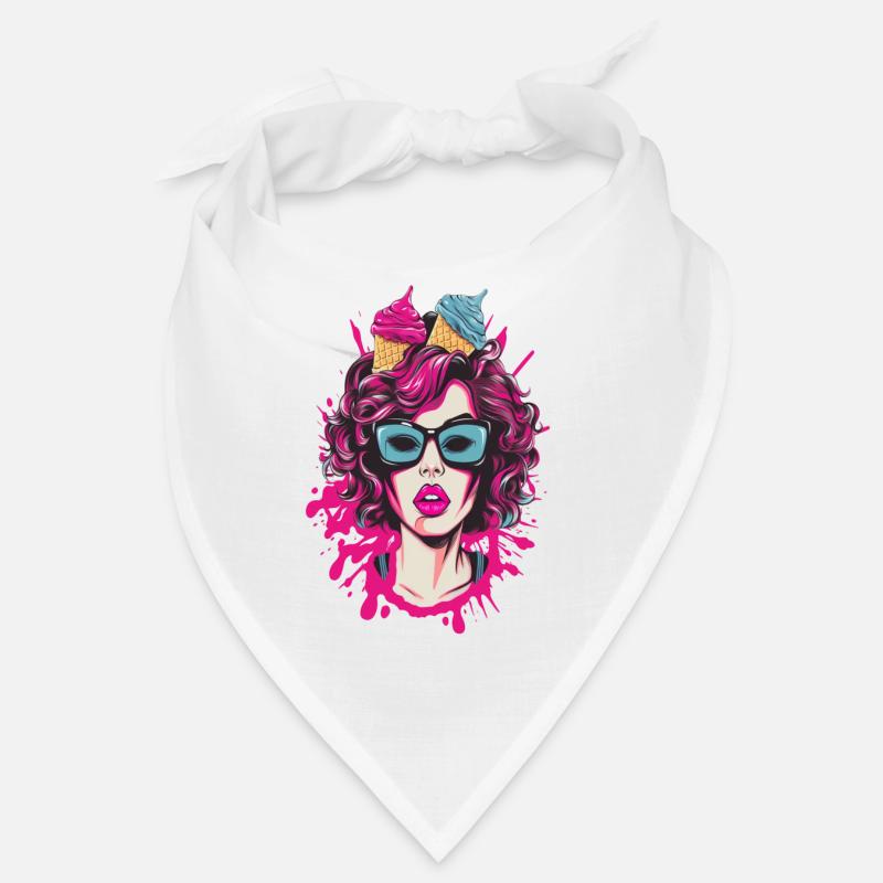 Lebendige Pop-Art Comics Schwester Bandana