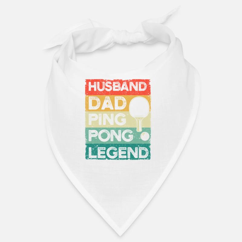 Husband Daddy Ping Pong Legend Funny Table Tennis Bandana