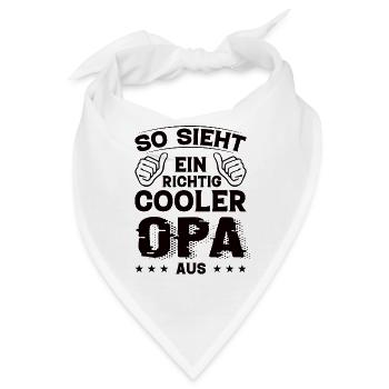 Opa Opa Geburtstag Opa Sprüche Bester Opa - Bandana - Weiß - Vorne