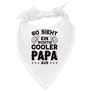 Papa Papa Geburtstag Papa Sprüche Bester Papa - Bandana - Weiß - Vorne