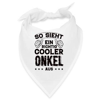 Onkel Onkel Geburtstag Onkel Sprüche Bester Onkel - Bandana - Weiß - Vorne