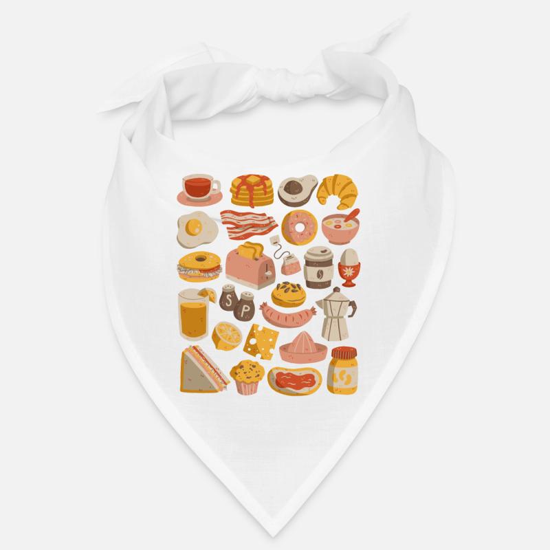Frühstück & Brunch - Bandana - Weiß