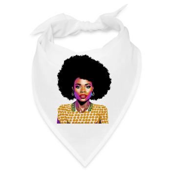 Black Woman - Bandana - Weiß - Vorne