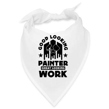 Good Looking Painter Paint Brush Craftsmen Painter - Bandana - Weiß - Vorne