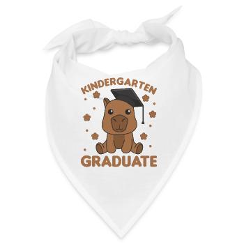 Kids Kindergarten graduate Capybara Graduation - Bandana - Weiß - Vorne