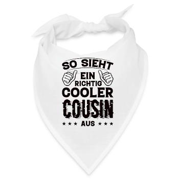 Cousin Cousin Geburtstag Cousin Sprüche Bester - Bandana - Weiß - Vorne