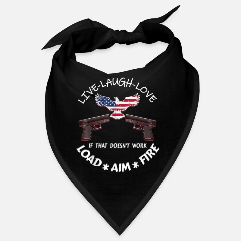 American Live Laugh Love Load Aim Fire 2nd Bandana