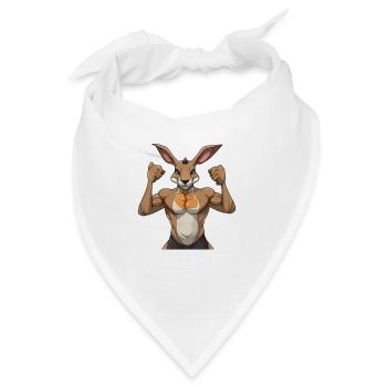 Kangaroo Kangaroos Kängurus lustiges Känguru - Bandana - Weiß - Vorne