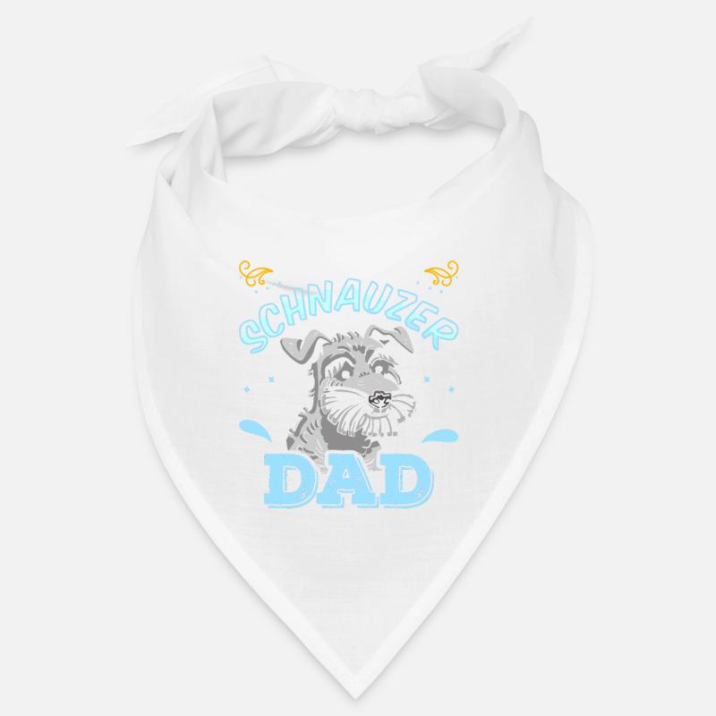 Stolzer Schnauzer Papa Hund Schnauzers Haustier Bandana