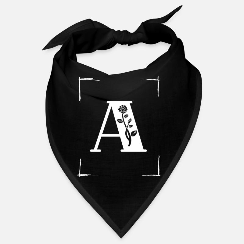 letter A initial Bandana