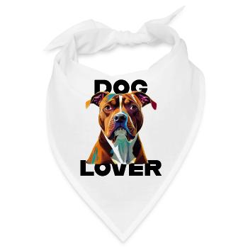 Dog Lover American Stafford - Bandana - Weiß - Vorne
