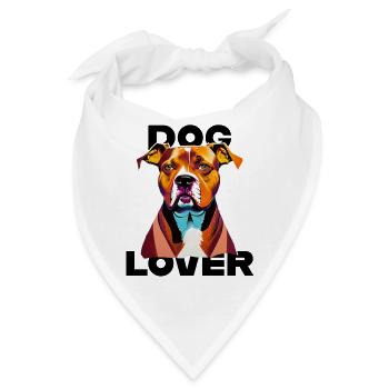 Dog Lover American Stafford - Bandana - Weiß - Vorne