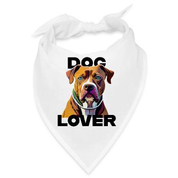 Dog Lover American Stafford - Bandana - Weiß - Vorne