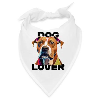 Dog Lover American Stafford - Bandana - Weiß - Vorne
