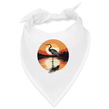 Reiher - Bandana - Weiß - Vorne
