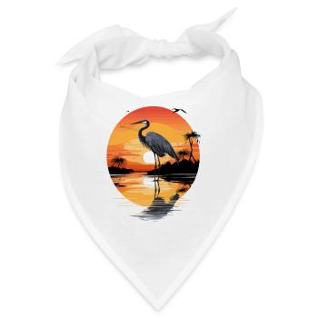 Reiher - Bandana - Weiß - Vorne