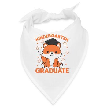 Kids Kindergarten graduate Fuchs Graduation - Bandana - Weiß - Vorne